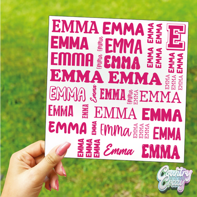 School Supply Labels // MULTI Font / Same Color-Country Gone Crazy-Country Gone Crazy