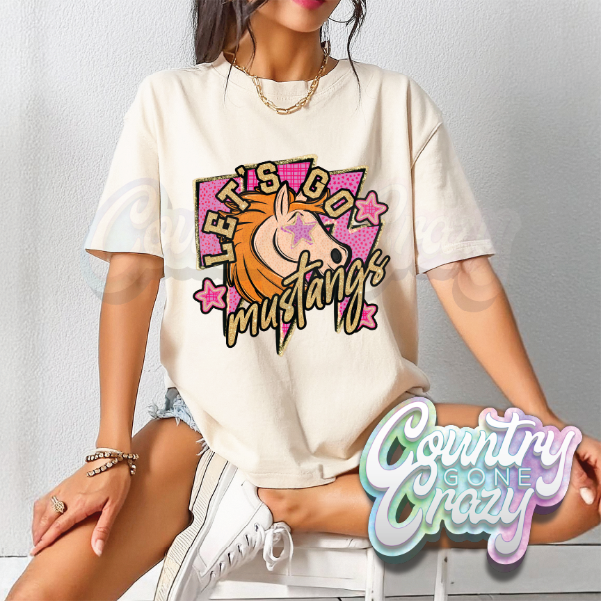 SHIMMER LET'S GO // MUSTANGS T-SHIRT