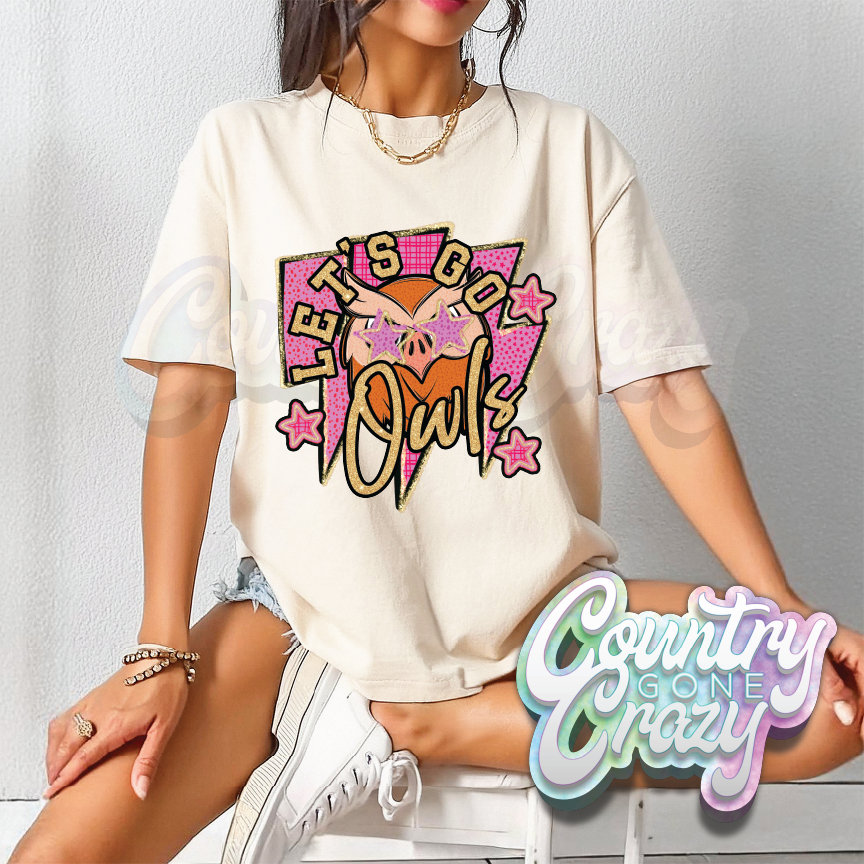 SHIMMER LET'S GO // OWLS T-SHIRT