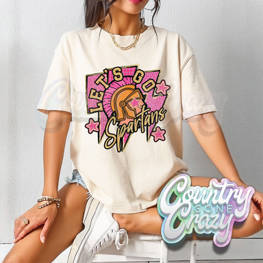 SHIMMER LET'S GO // SPARTANS T-SHIRT-Country Gone Crazy-Country Gone Crazy