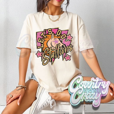 SHIMMER LET'S GO // STALLIONS T-SHIRT-Country Gone Crazy-Country Gone Crazy