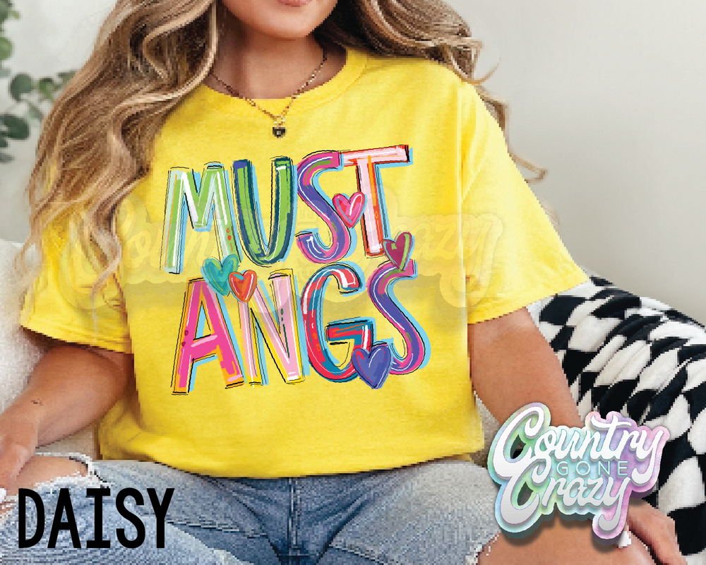 Mustangs • Splash • T-Shirt-Country Gone Crazy-Country Gone Crazy