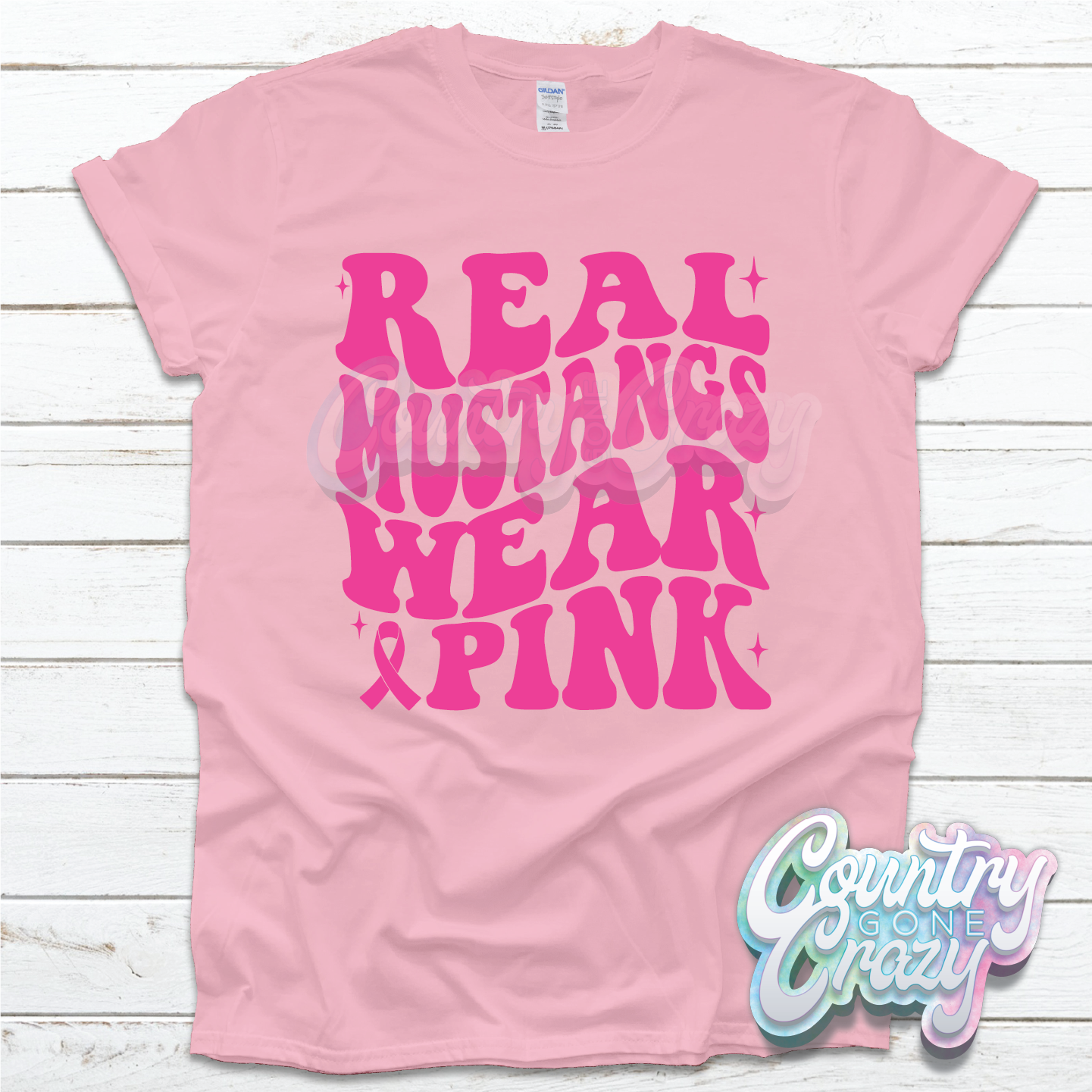 Mustangs Breast Cancer T-Shirt — Country Gone Crazy