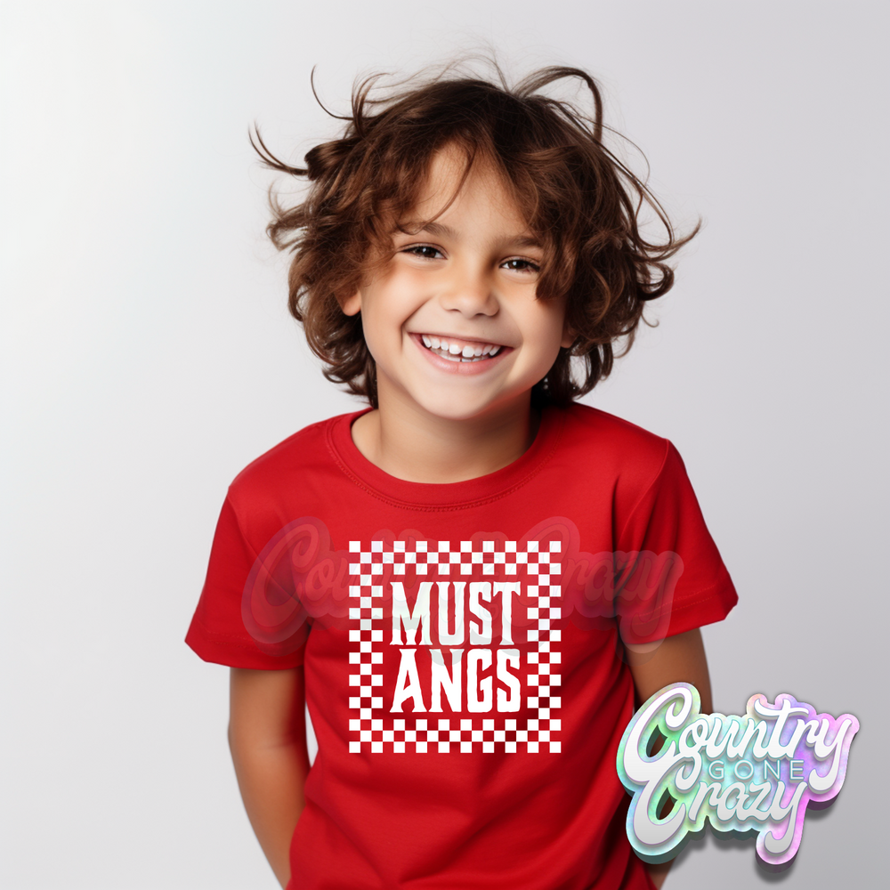Mustangs - Check N Roll - T-Shirt-Country Gone Crazy-Country Gone Crazy