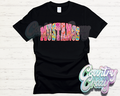 MUSTANGS // GOOD VIBES // T-Shirt-Country Gone Crazy-Country Gone Crazy
