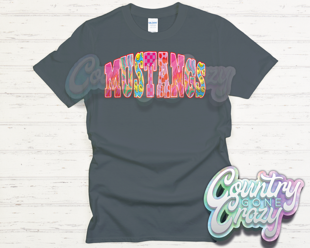 MUSTANGS // GOOD VIBES // T-Shirt-Country Gone Crazy-Country Gone Crazy