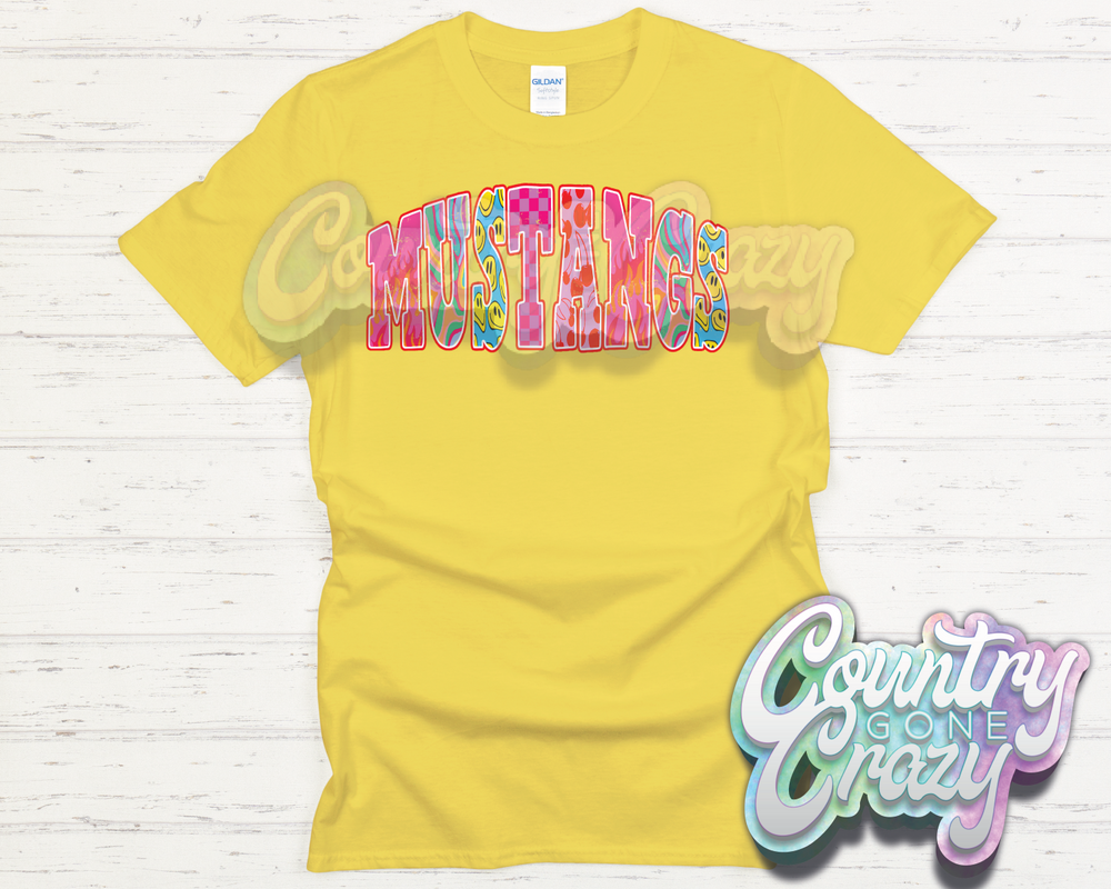 MUSTANGS // GOOD VIBES // T-Shirt-Country Gone Crazy-Country Gone Crazy