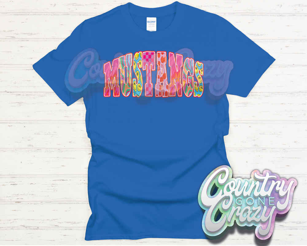 MUSTANGS // GOOD VIBES // T-Shirt-Country Gone Crazy-Country Gone Crazy