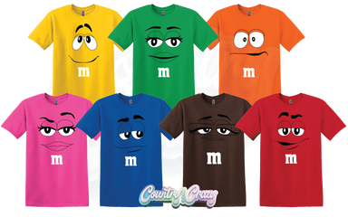 M&Ms - HALLOWEEN T-SHIRTS-Country Gone Crazy-Country Gone Crazy