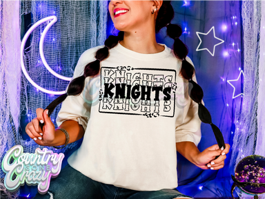 Knights ~ Leopard Ladder ~ Natural T-Shirt-Country Gone Crazy-Country Gone Crazy