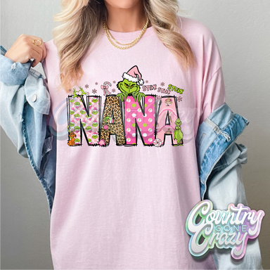 Nana - Pink Grinch - T-Shirt-Country Gone Crazy-Country Gone Crazy