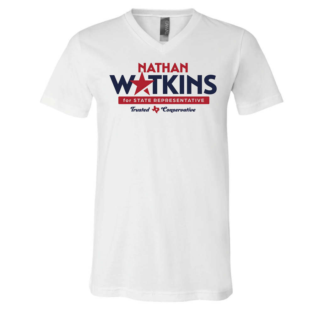 Bella Canvas V-NECK - Nathan Watkins-Country Gone Crazy-Country Gone Crazy
