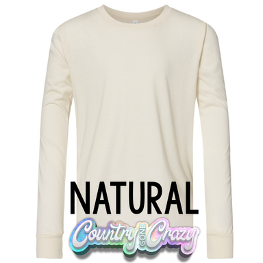 Youth Longsleeve - Natural-Country Gone Crazy-Country Gone Crazy