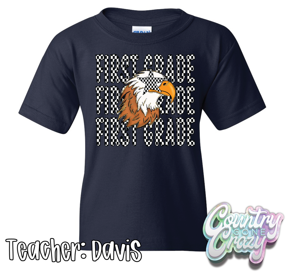 TEACHER: DAVIS // ESS FIRST GRADE CLASS SHIRT-Country Gone Crazy-Country Gone Crazy