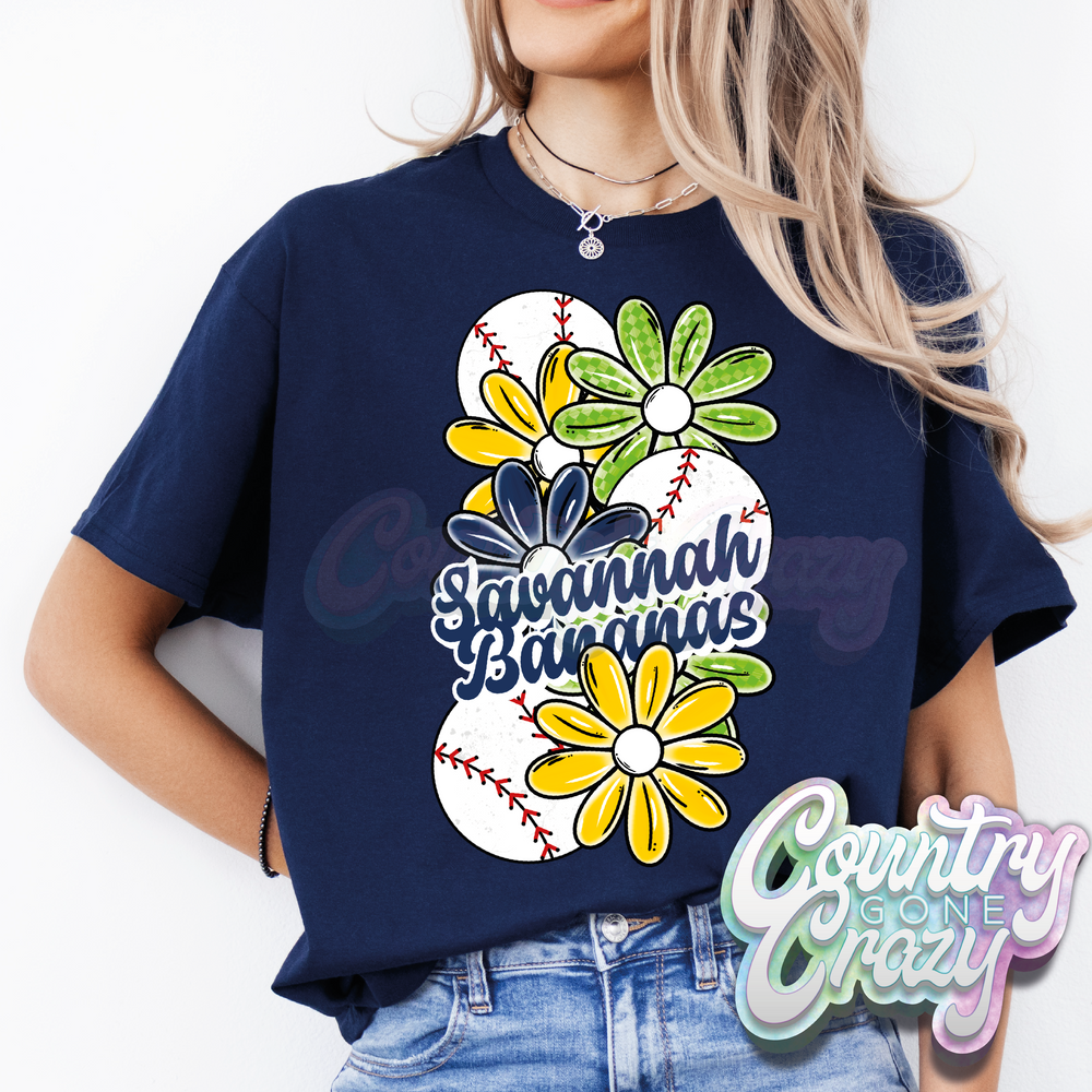 Bananas Floral | T-Shirt-Gildan-Country Gone Crazy