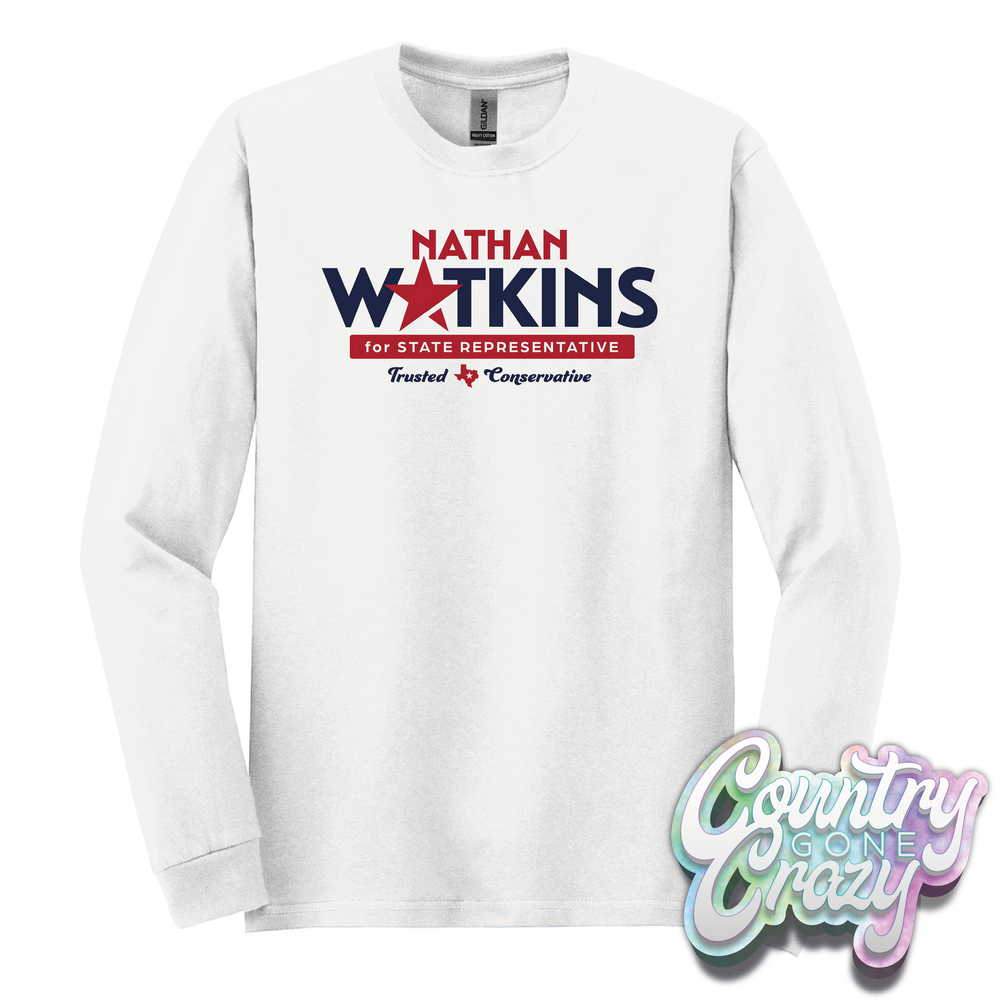 Gildan Long Sleeve - Nathan Watkins-Country Gone Crazy-Country Gone Crazy