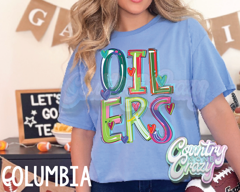 Oilers • Splash • T-Shirt-Country Gone Crazy-Country Gone Crazy