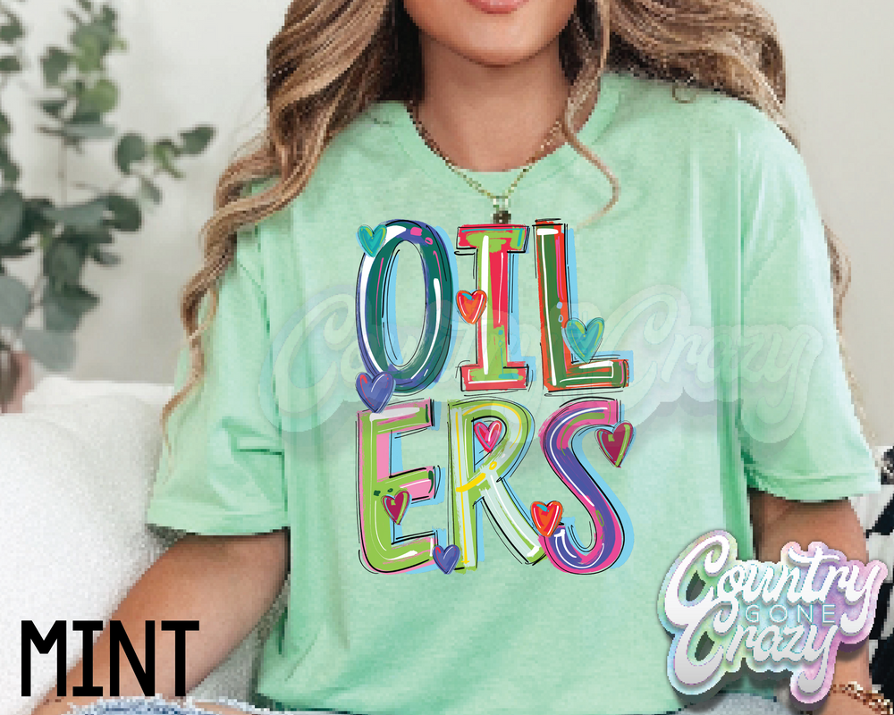 Oilers • Splash • T-Shirt-Country Gone Crazy-Country Gone Crazy