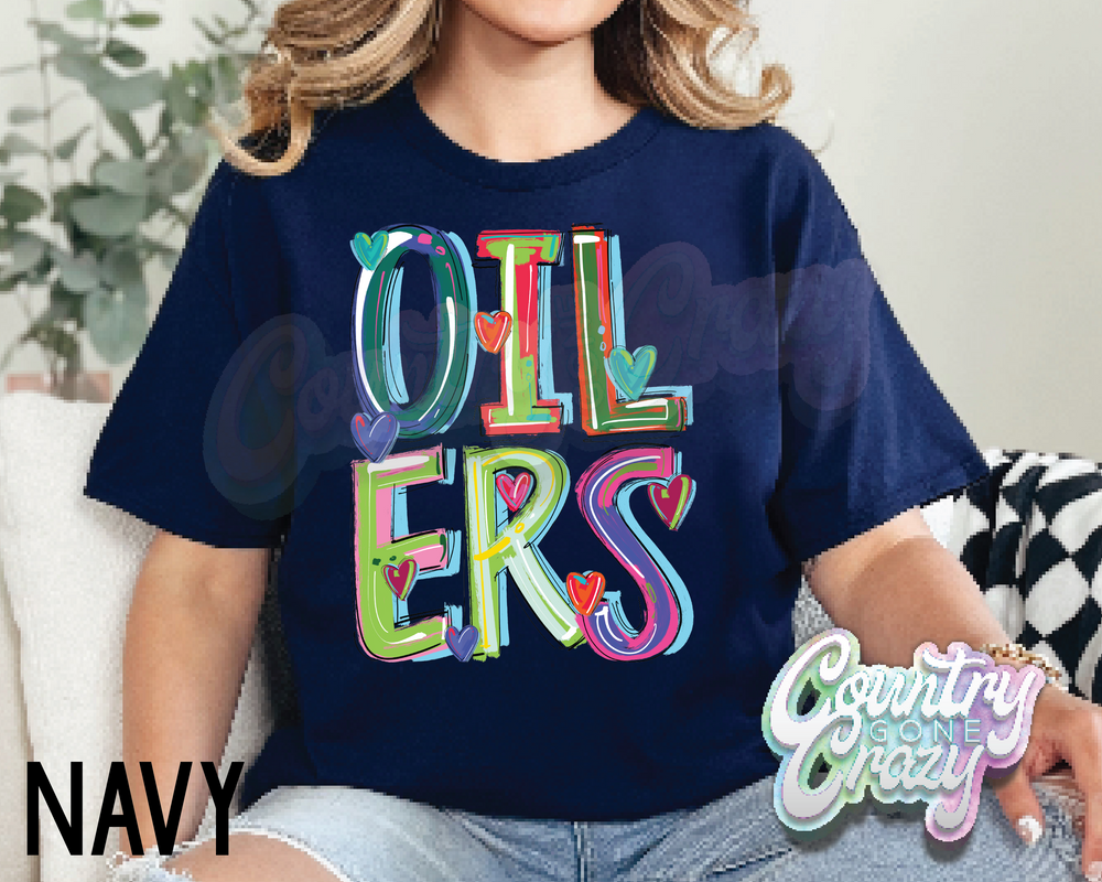 Oilers • Splash • T-Shirt-Country Gone Crazy-Country Gone Crazy