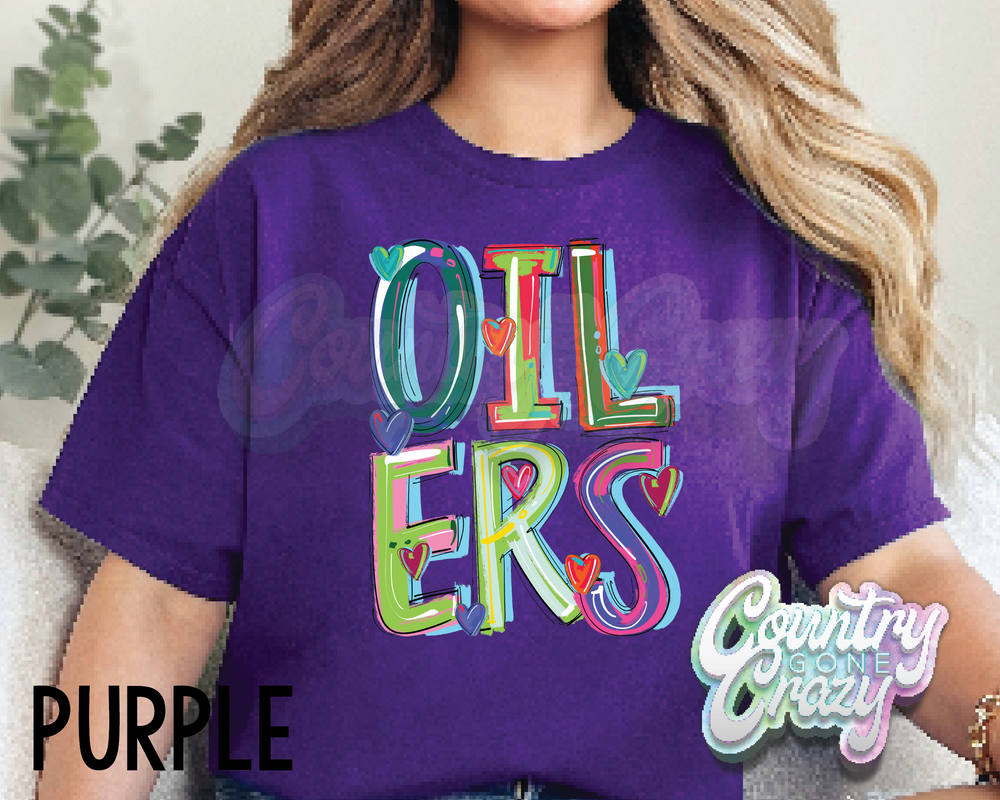 Oilers • Splash • T-Shirt-Country Gone Crazy-Country Gone Crazy