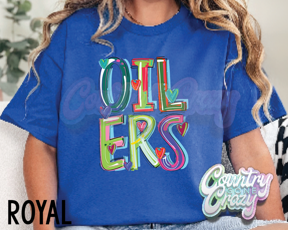 Oilers • Splash • T-Shirt-Country Gone Crazy-Country Gone Crazy