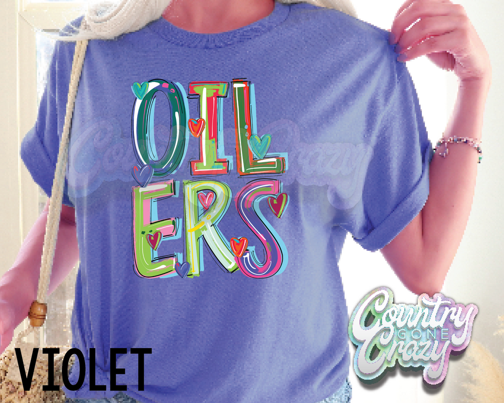 Oilers • Splash • T-Shirt-Country Gone Crazy-Country Gone Crazy