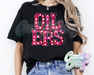 Oilers * Pink Marquee * T-Shirt-Country Gone Crazy-Country Gone Crazy