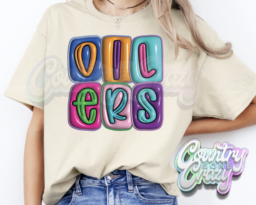 Oilers •• Bubble •• T-Shirt-Country Gone Crazy-Country Gone Crazy