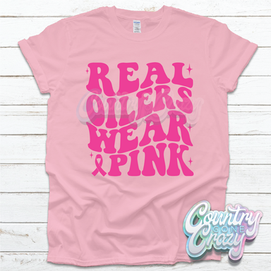 Oilers Breast Cancer T-Shirt-Country Gone Crazy-Country Gone Crazy