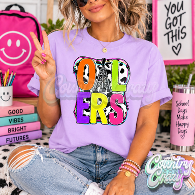 OILERS ** COLOR POP ** T-SHIRT-Country Gone Crazy-Country Gone Crazy