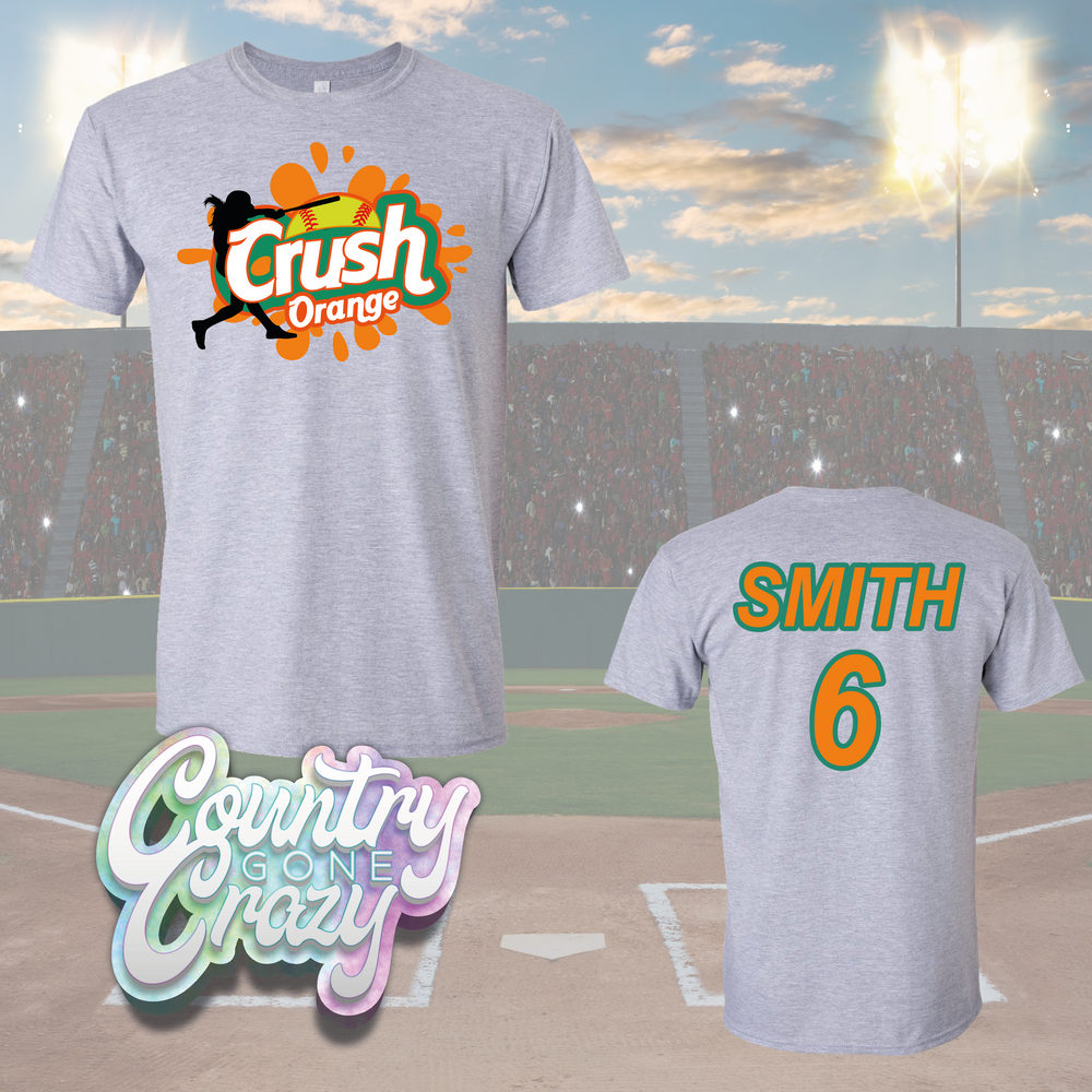 Orange Crush Softball - Dri Fit Shirt-Country Gone Crazy-Country Gone Crazy