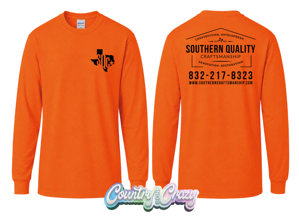 SOUTHERN QUALITY // SAFETY ORANGE-Gildan-Country Gone Crazy