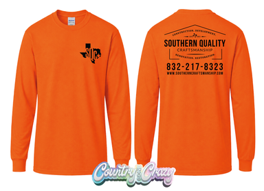 SOUTHERN QUALITY // SAFETY ORANGE-Gildan-Country Gone Crazy