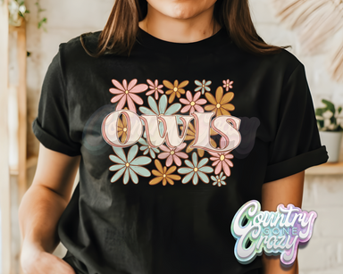 Owls • Blooming Boho • T-Shirt-Country Gone Crazy-Country Gone Crazy