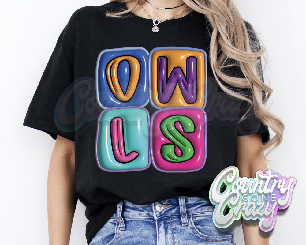 Owls •• Bubble •• T-Shirt-Country Gone Crazy-Country Gone Crazy