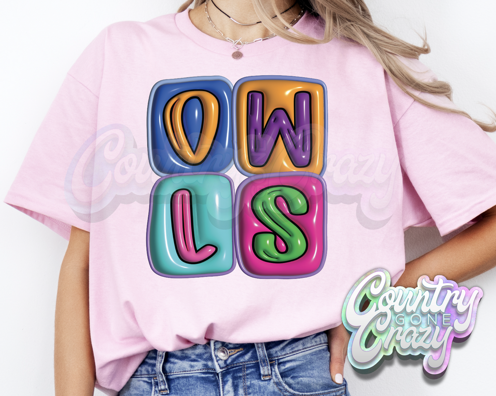 Owls •• Bubble •• T-Shirt-Country Gone Crazy-Country Gone Crazy