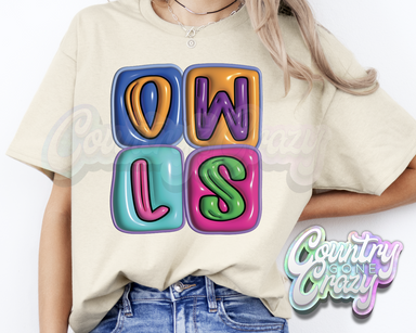 Owls •• Bubble •• T-Shirt-Country Gone Crazy-Country Gone Crazy