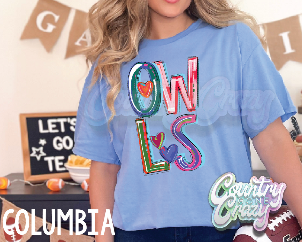 Owls • Splash • T-Shirt-Country Gone Crazy-Country Gone Crazy