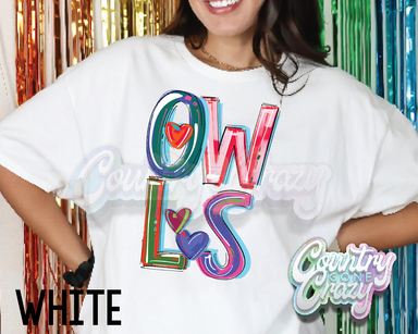 Owls • Splash • T-Shirt-Country Gone Crazy-Country Gone Crazy