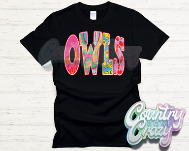 OWLS // GOOD VIBES // T-Shirt-Country Gone Crazy-Country Gone Crazy