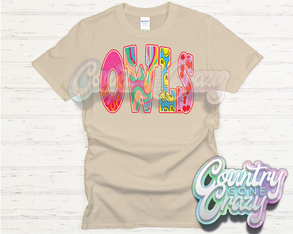 OWLS // GOOD VIBES // T-Shirt-Country Gone Crazy-Country Gone Crazy