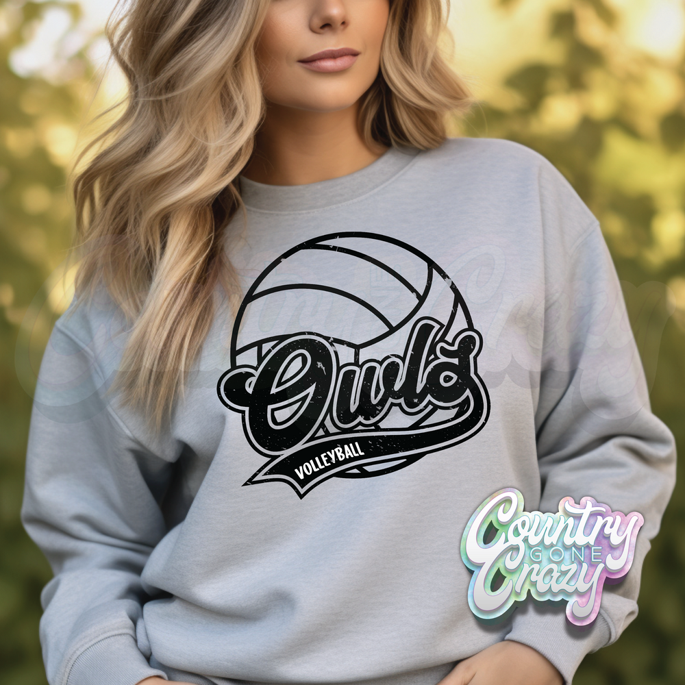 OWLS / ATHLETICS / VOLLEYBALL - SWEATSHIRTS-Country Gone Crazy-Country Gone Crazy