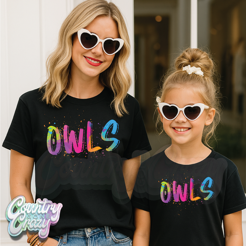 OWLS •• SPLISH SPLASH T-SHIRT-Country Gone Crazy-Country Gone Crazy