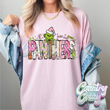 Panthers - Pink Grinch - T-Shirt-Country Gone Crazy-Country Gone Crazy