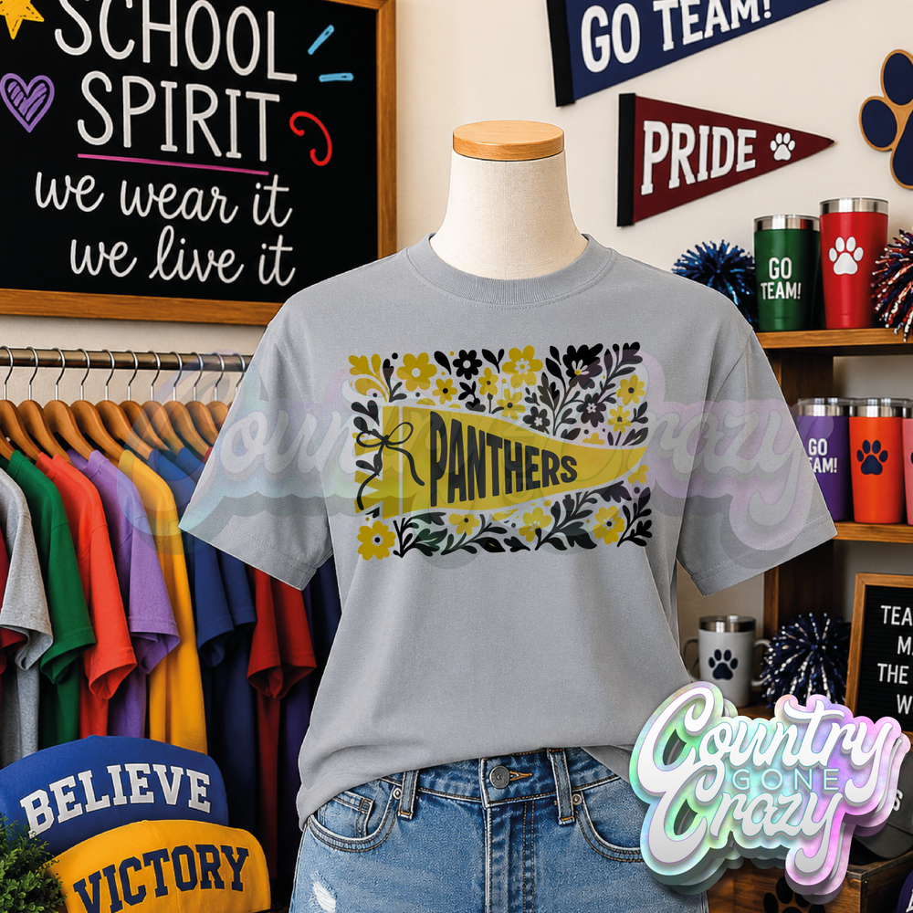 PANTHERS - FLORAL PENNANT