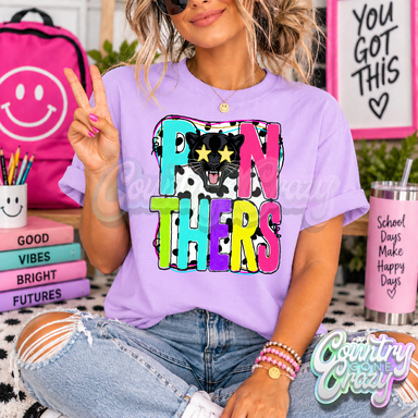 PANTHERS ** COLOR POP ** T-SHIRT-Country Gone Crazy-Country Gone Crazy