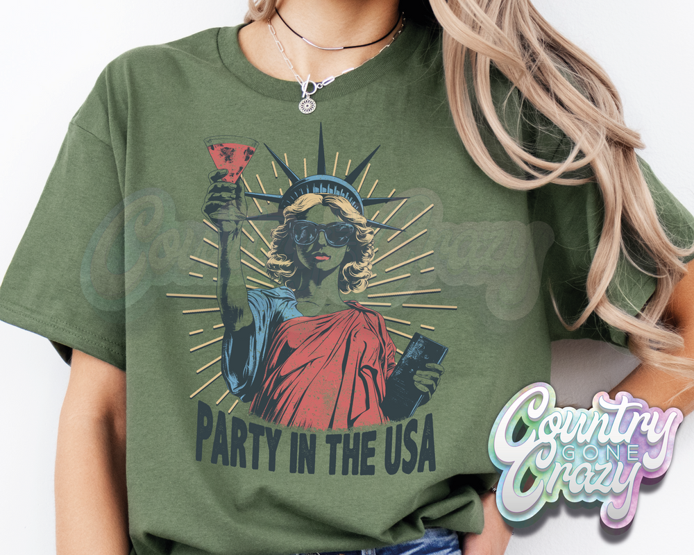 PARTY IN THE USA T-SHIRT-Country Gone Crazy-Country Gone Crazy