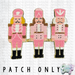 Pink Nutcrackers Chenille Iron-On Patch-Country Gone Crazy-Country Gone Crazy