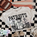 Patriots ~ Letterman ~ Natural T-Shirt-Country Gone Crazy-Country Gone Crazy
