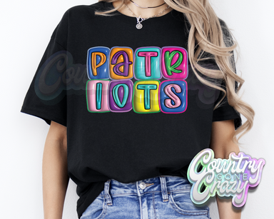 Patriots •• Bubble •• T-Shirt-Country Gone Crazy-Country Gone Crazy